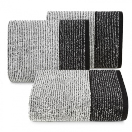 Ręcznik LEON czarno biały 50x90 - Eurofirany