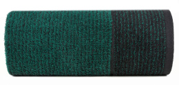 Ręcznik LEON czarno turkusowy 30x50 - Eurofirany