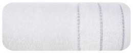 Ręcznik MARI biały z welurową bordiurą 30x50 Eurofirany