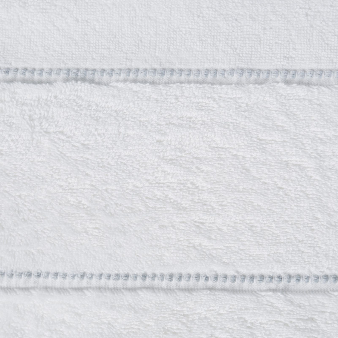 Ręcznik MARI biały z welurową bordiurą 30x50 Eurofirany