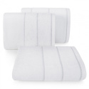 Ręcznik MARI biały z welurową bordiurą 50x90 Eurofirany