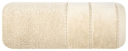 Ręcznik MARI beżowy z welurową bordiurą 30x50 Eurofirany