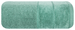 Ręcznik MARI ciemno zielony z welurową bordiurą 70x140 Eurofirany