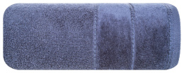 Ręcznik MARI granatowy z welurową bordiurą 70x140 Eurofirany