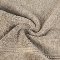 Ręcznik MARI jany brąz z welurową bordiurą 70x140 Eurofirany