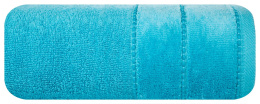 Ręcznik MARI jany turkus z welurową bordiurą 30x50 Eurofirany