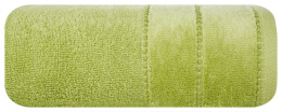 Ręcznik MARI oliwkowy z welurową bordiurą 70x140 Eurofirany
