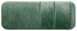 Ręcznik MARI zielony z welurową bordiurą 70x140 Eurofirany