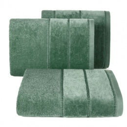 Ręcznik MARI zielony z welurową bordiurą 50x90 Eurofirany