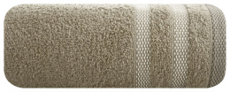 Ręcznik RIKI jasny brąz z bordiurą 30x50 Eurofirany