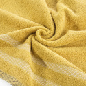 Ręcznik RIKI musztardowy z bordiurą 70x140 Eurofirany