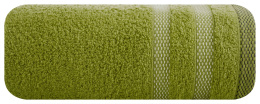 Ręcznik RIKI oliwkowy z bordiurą 50x90 Eurofirany