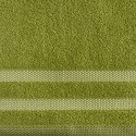 Ręcznik RIKI oliwkowy z bordiurą 70x140 Eurofirany