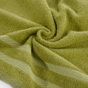 Ręcznik RIKI oliwkowy z bordiurą 70x140 Eurofirany