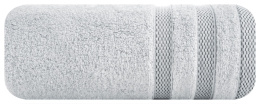 Ręcznik RIKI srebrny z bordiurą 50x90 Eurofirany