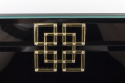 Szkatułka na biżuterię czarno złota 8,5x21x13