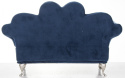 Szkatułka na biżuterię sofa niebieska 15x24x9