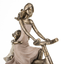 Figurka Mama i Córka na Rowerze 25x24x7