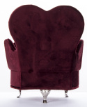 Szkatułka na biżuterię fotel czerwony 18x15,5x13cm