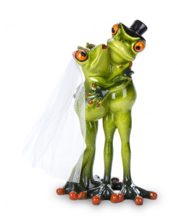 Figurka żaba małżeństwo 16,5x9x8cm