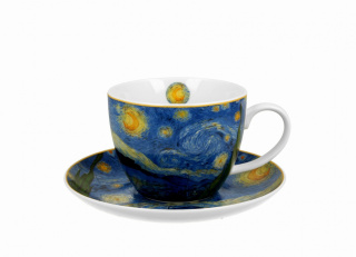 Filiżanka jumbo ze spodkiem 470ml Vincent Van Gogh - Starry Night