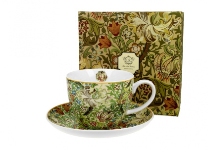 Filiżanka jumbo ze spodkiem 470ml William Morris - Golden Lilly