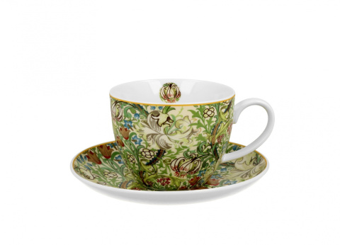 Filiżanka jumbo ze spodkiem 470ml William Morris - Golden Lilly