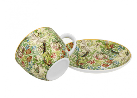 Filiżanka jumbo ze spodkiem 470ml William Morris - Golden Lilly