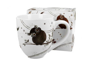 Kubas 1000ml CHARMING OWLS porcelana kostna