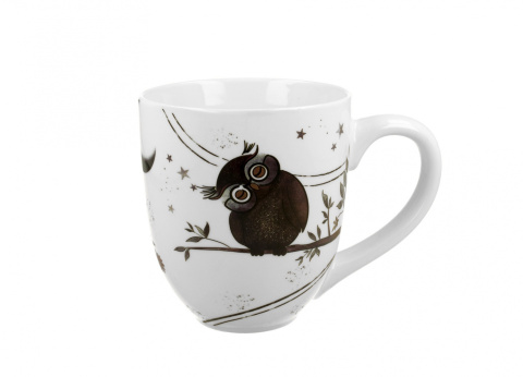 Kubas 1000ml CHARMING OWLS porcelana kostna