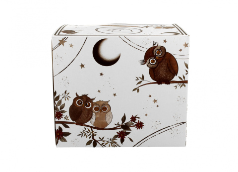 Kubas 1000ml CHARMING OWLS porcelana kostna