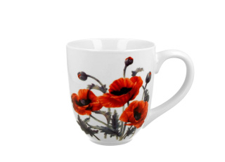 Kubas 1000ml CLASSIC POPPIES porcelana kostna