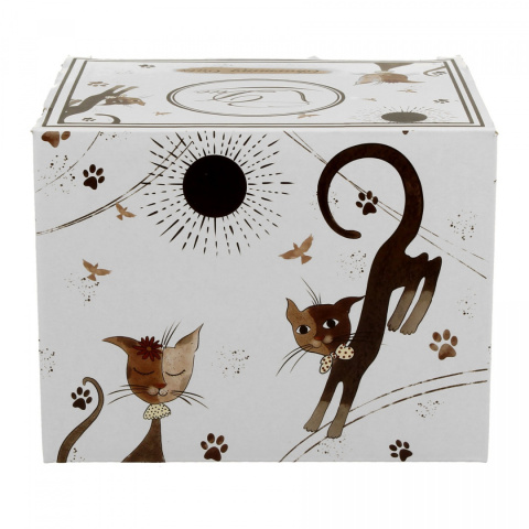 Kubek 460ml CHARMING CATS porcelana kostna