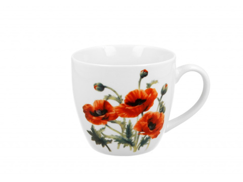 Kubek porcelanowy CLASSIC POPPIES 460ml serce