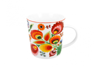 Kubek latte 450ml porcelana kostna ŁOWICZ