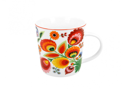 Kubek latte 450ml porcelana kostna ŁOWICZ