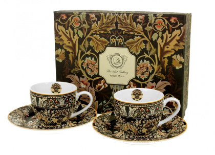 2 filiżanki espresso ze spodkami 110ml William Morris - Acanthus Leaves