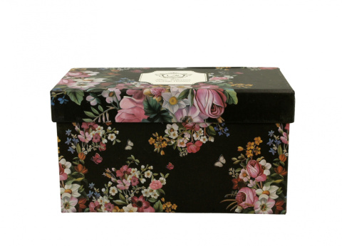 2 Kubki 380ml VINTAGE FLOWERS - BLACK