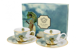 2 filiżanki espresso ze spodkami 110ml Claude Monet - Woman With Parasol