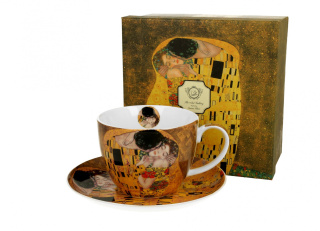 Filiżanka jumbo ze spodkiem 470ml Gustav Klimt THE KISS