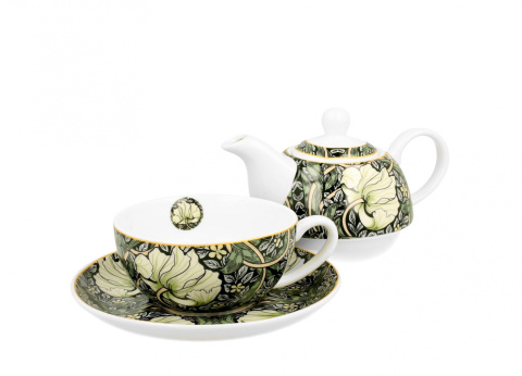 Porcelanowy dzbanek z filiżanką i spodkiem William Morris PIMPERNEL