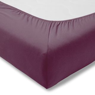 Prześcieradło Mako-Jersey 670 aubergine 150x200 Estella