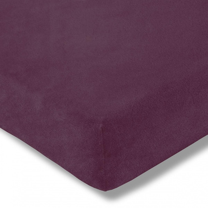 Prześcieradło Velur 670 aubergine 150x200 Estella