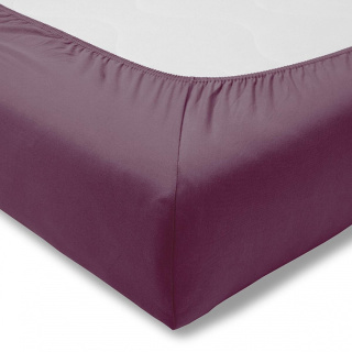 Prześcieradło Zwirn-Jersey 670 aubergine 150x200 Estella