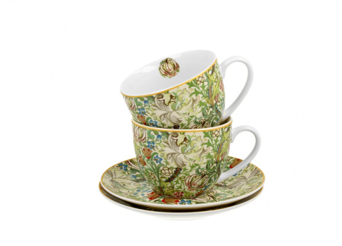 2 filiżanki ze spodkami 280ml William Morris - GOLDEN LILLY