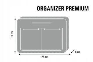 Organizer do torebki z filcu PREMIUM OLEANDER Bertoni