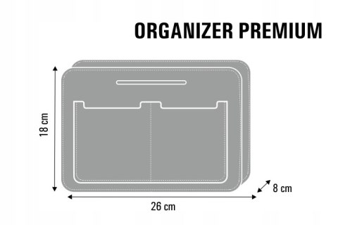 Organizer do torebki z filcu PREMIUM VALENCIA Bertoni