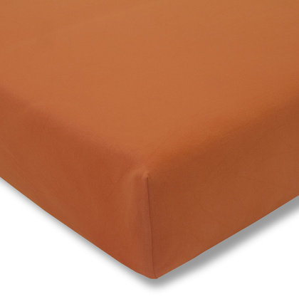 Prześcieradło Mako-Jersey 370 terracotta 150x200 Estella