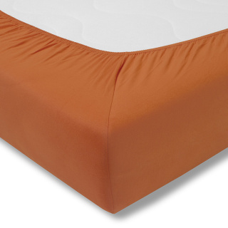 Prześcieradło Mako-Jersey 370 terracotta 150x200 Estella