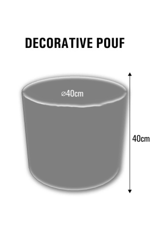 Pufa dekoracyjna 40x40 KARUZELA Bertoni